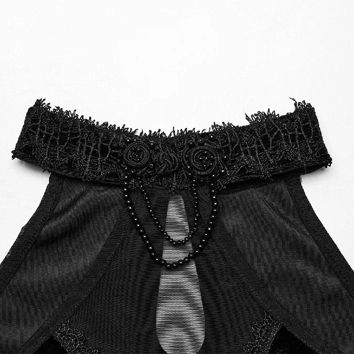 Elegant Gothic Long Dress with Velvet for Women EVEs SECRETS Female Sex Toys