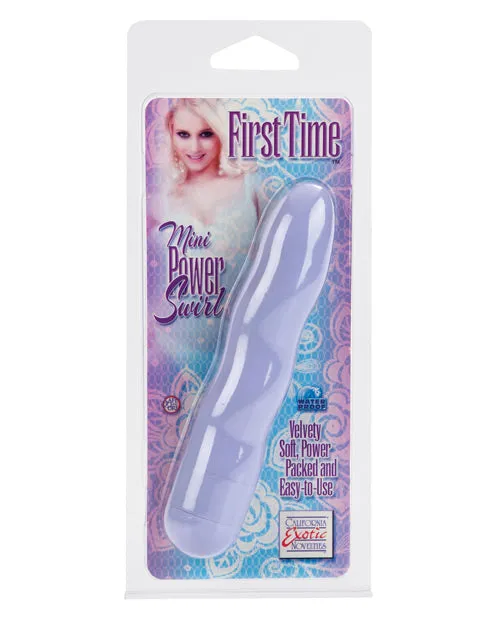First Time Mini Power Swirl Vibrator Purple First Time Vibrators