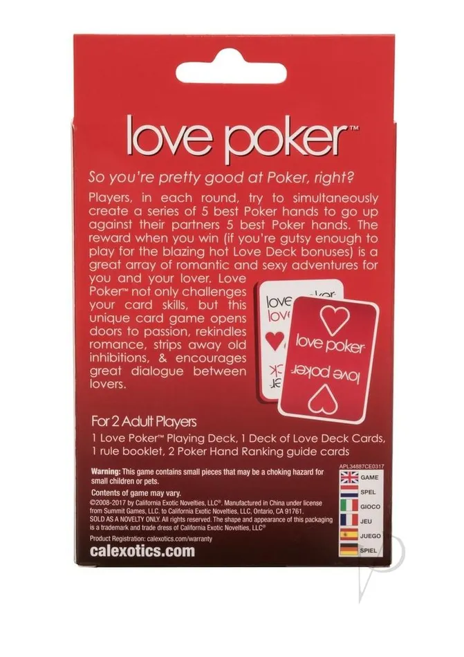 Love Poker Couples Card Game Cal Exotics Couples Love Poker Couples Card Game Cal Exotics Couples