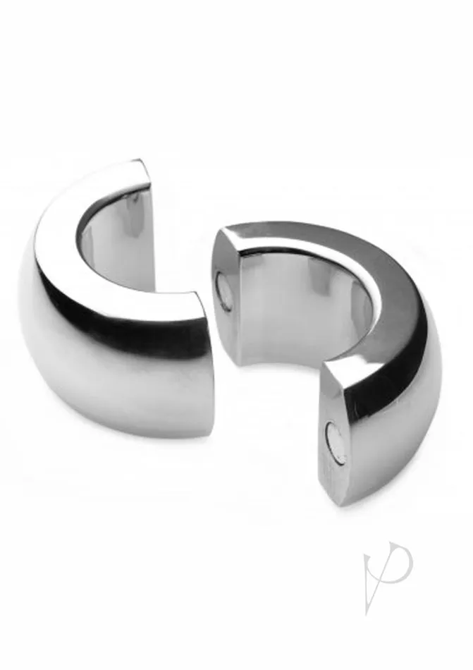 Master Series Male Sex Toys Master Series Magnet Master Magnetic Ball Stretcher Silver
