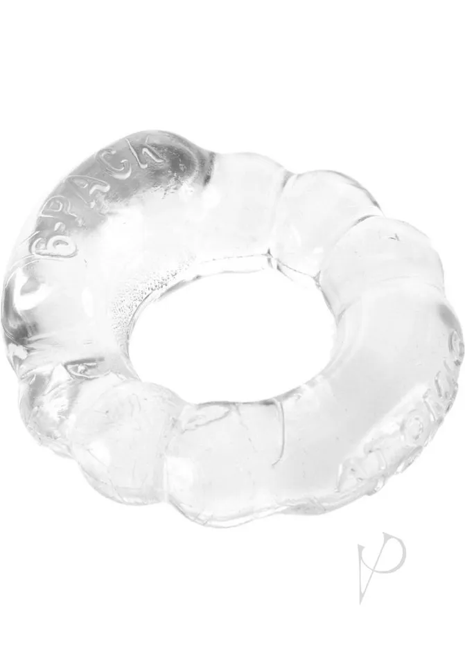 Oxballs Atomic Jock The 6 Pack Sport Cock Ring Clear Oxballs Male Sex Toys