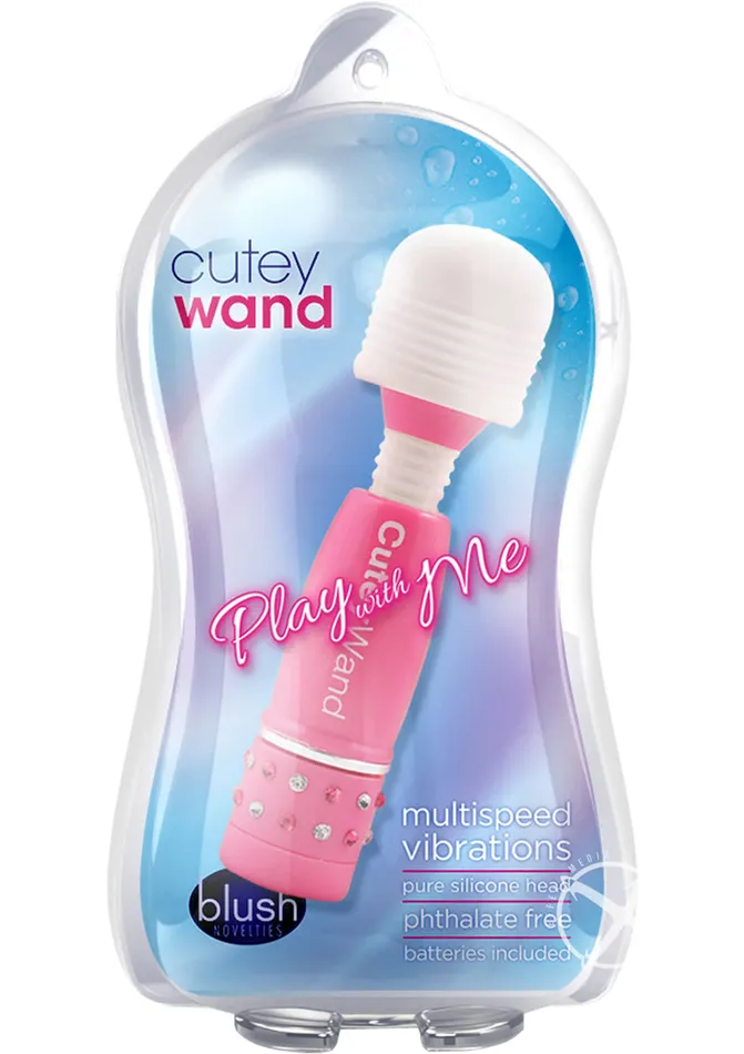 Play With Me By Blush Vibrators Play with Me Cutey Wand Massager Pink