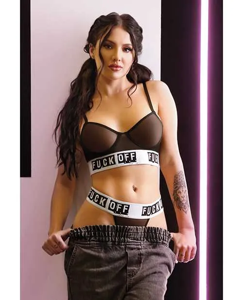 Vibrators Vibes By Fantasy Lingerie Vibes Fuck Off Mesh Bra Thong Black ML Vibrators Vibes By Fantasy Lingerie Vibes Fuck Off Mesh Bra Thong Black ML
