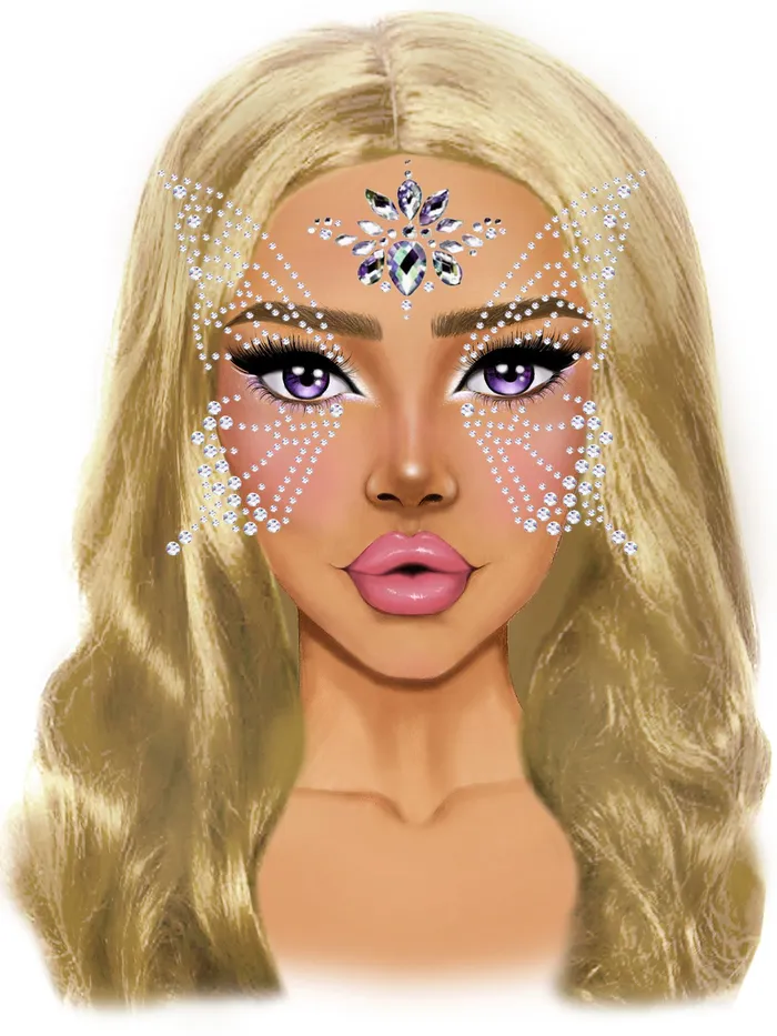 Fairy Adhesive Face Jewels Sticker Leg Avenue Vibrators