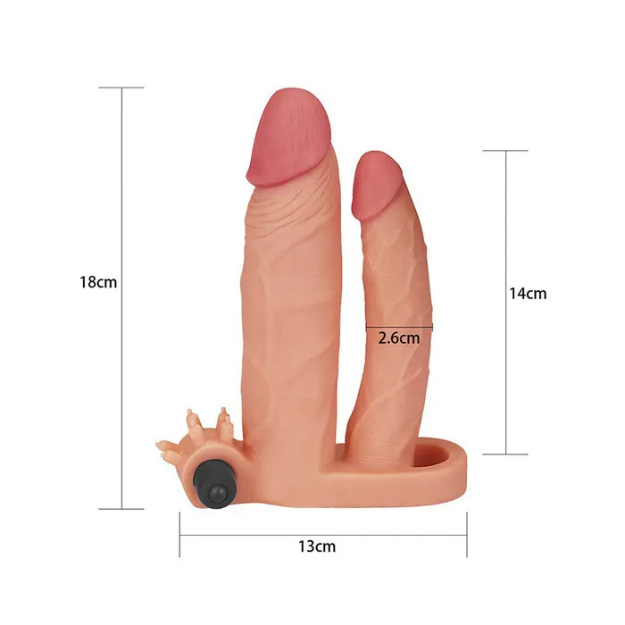 Lovetoy Lovetoy 1 Inch Vibrating Double Pleasure Extender Anal Lovetoy Lovetoy 1 Inch Vibrating Double Pleasure Extender Anal