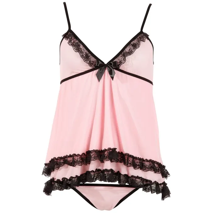 Vibrators Cottelli Collection Cottelli Babydoll and Thong Vibrators Cottelli Collection Cottelli Babydoll and Thong