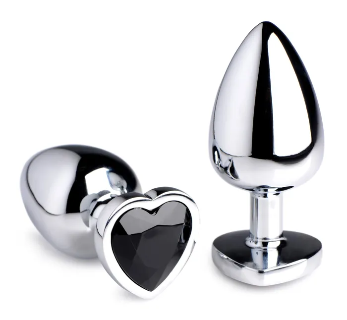 Anal XR Brands Black Heart Gem Anal Plug Large