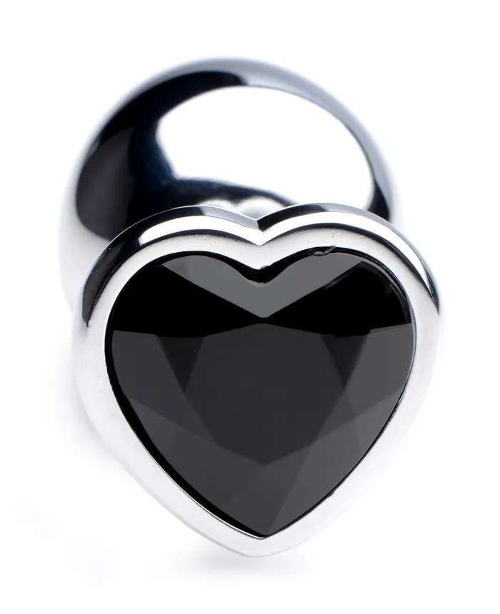 Anal XR Brands Black Heart Gem Anal Plug Large