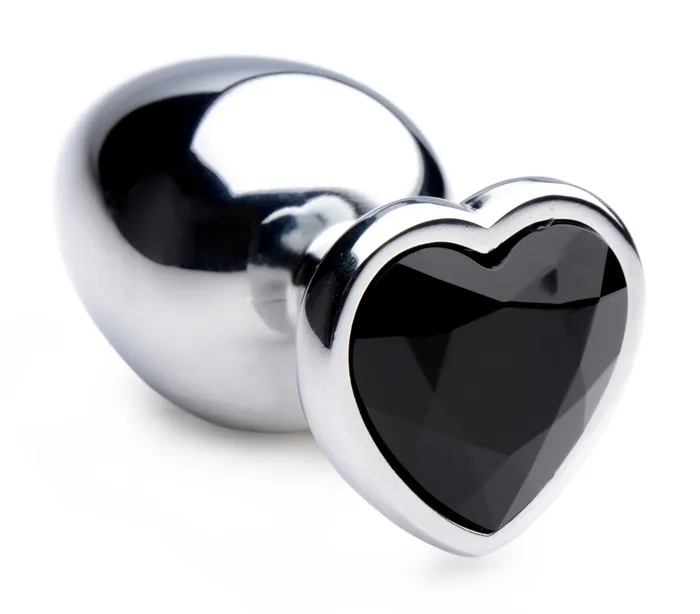 Anal XR Brands Black Heart Gem Anal Plug Large