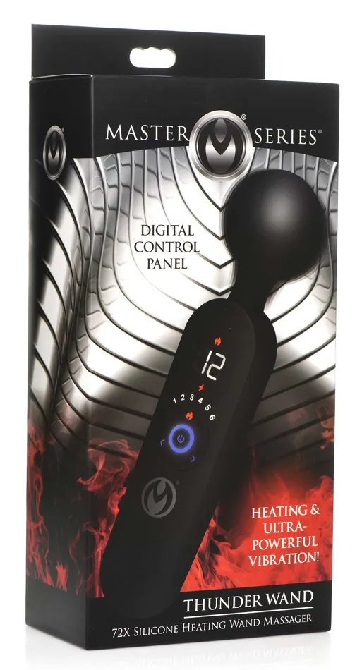 XR Brands Female Sex Toys 72X Silicone Heating Wand Massager